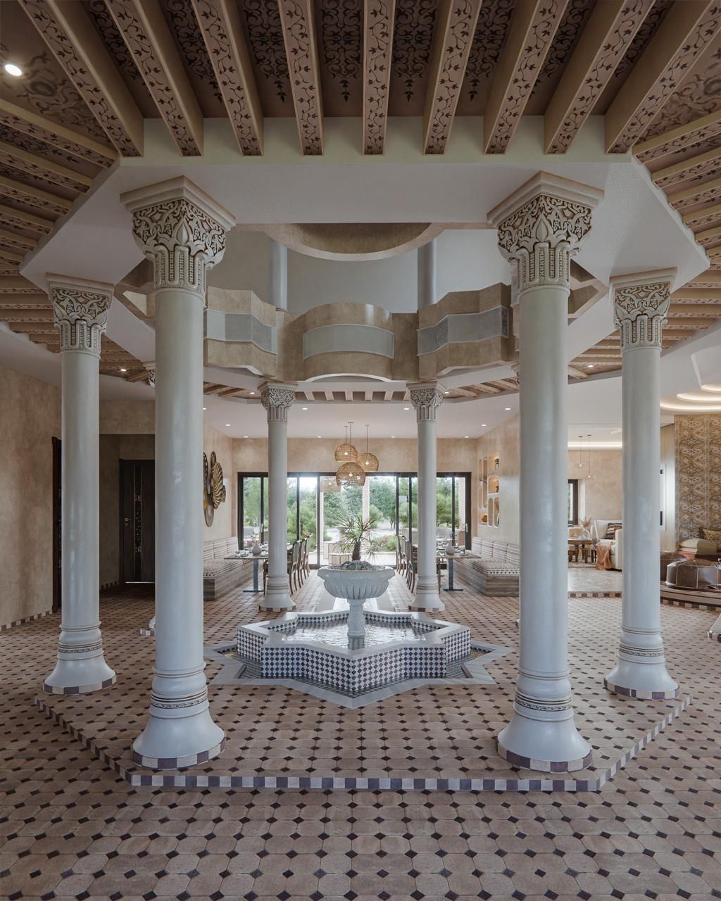 Prestigious Furnished House for Long-term Rental in Route d'Amizmiz