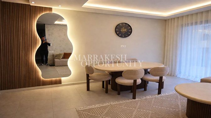 Upscale Furnished Apartment T4 for Long-term Rental in Gueliz