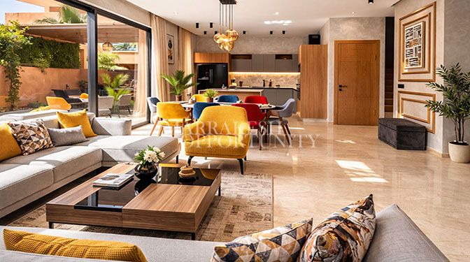 Villa meublée en location sur la route de Tahnaoute