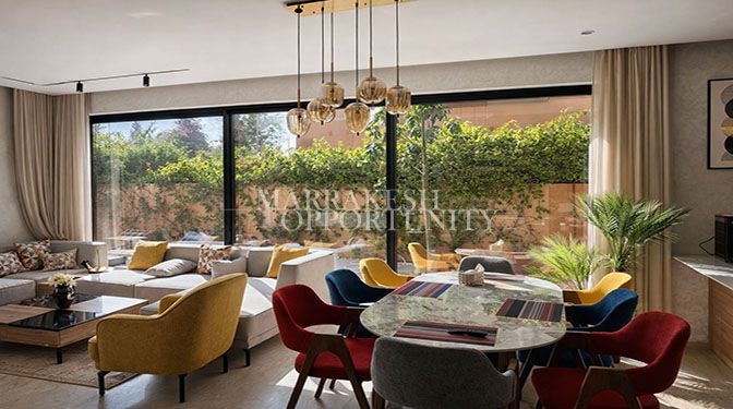 Villa meublée en location sur la route de Tahnaoute