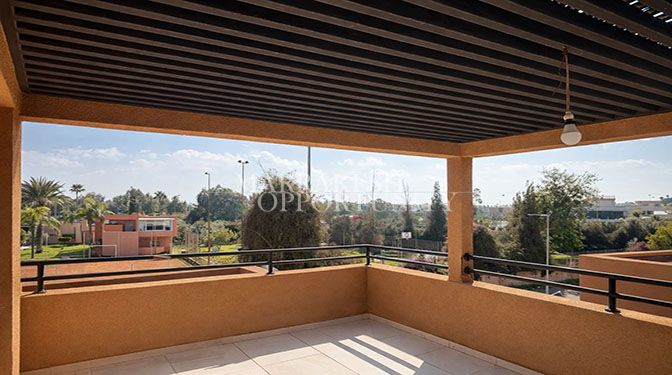 Villa meublée en location sur la route de Tahnaoute