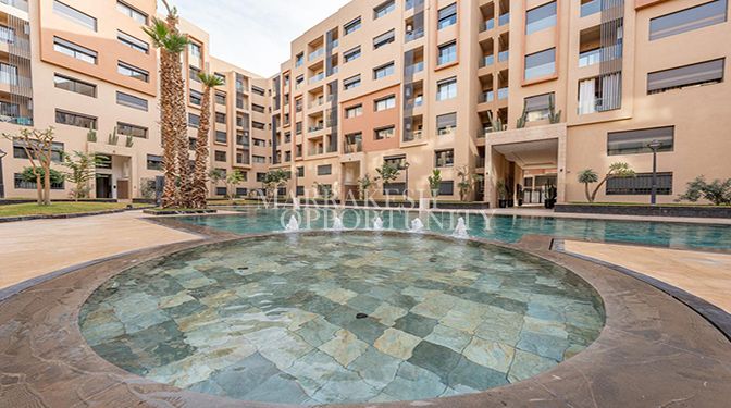 Appartement moderne neuf à vendre à Guéliz avec piscine et prestations haut de gamme