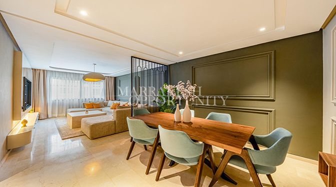 Appartement moderne neuf à vendre à Guéliz avec piscine et prestations haut de gamme