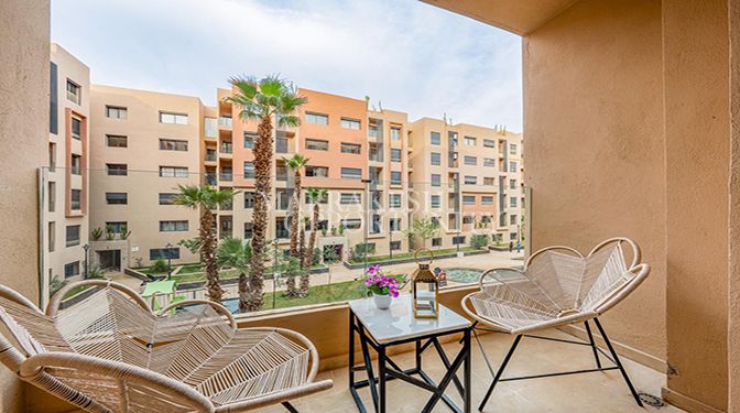 Appartement moderne neuf à vendre à Guéliz avec piscine et prestations haut de gamme
