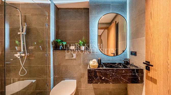 Appartement moderne neuf à vendre à Guéliz avec piscine et prestations haut de gamme