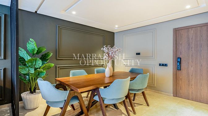 Appartement moderne neuf à vendre à Guéliz avec piscine et prestations haut de gamme