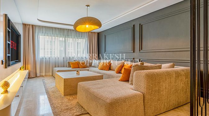 Appartement moderne neuf à vendre à Guéliz avec piscine et prestations haut de gamme