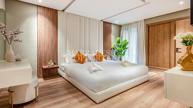 Appartement moderne neuf à vendre à Guéliz avec piscine et prestations haut de gamme