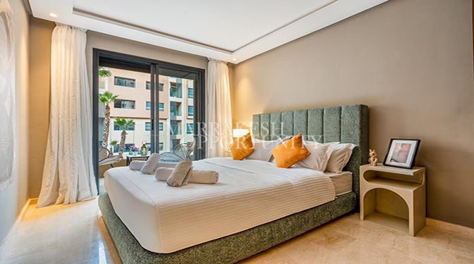 Appartement moderne neuf à vendre à Guéliz avec piscine et prestations haut de gamme