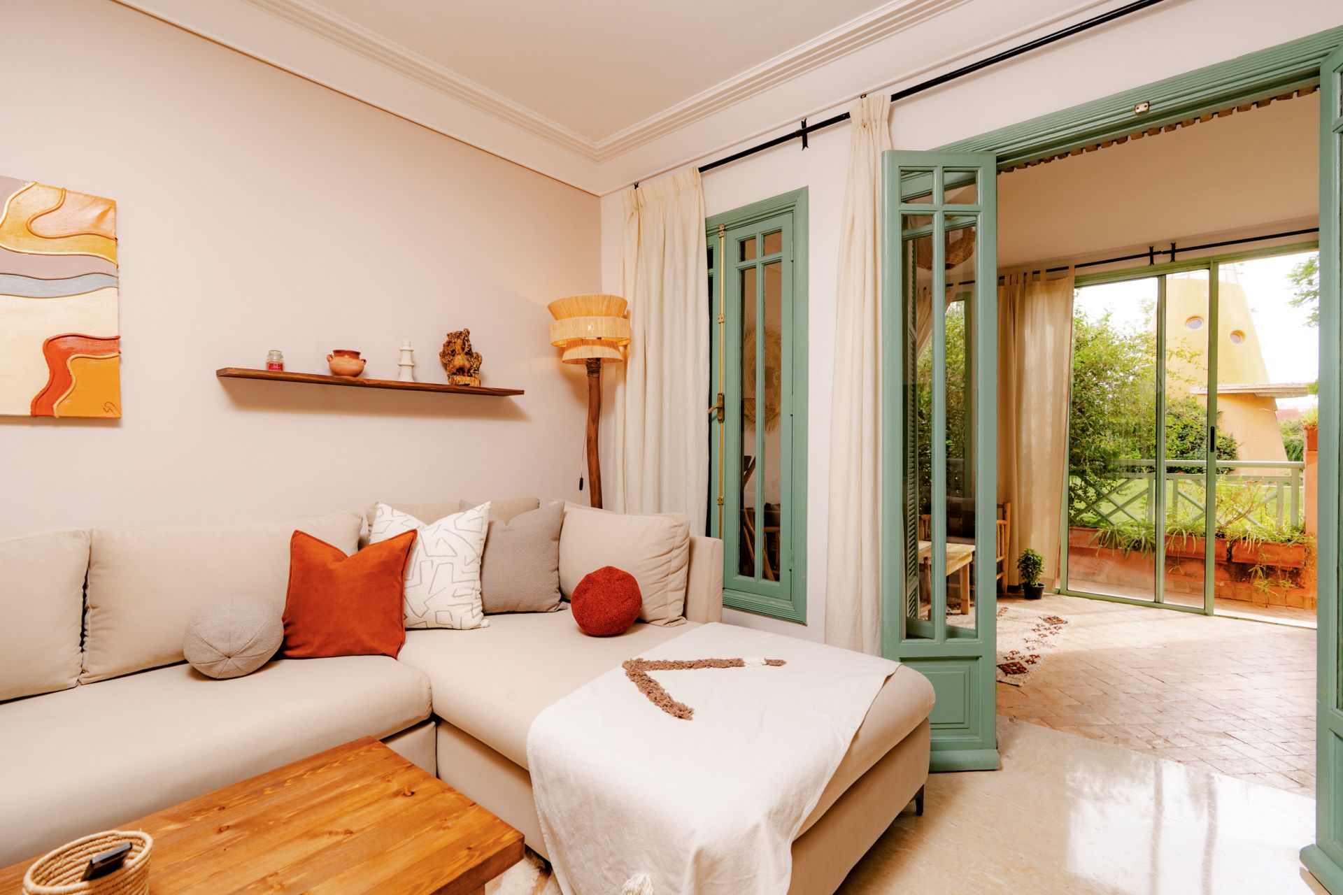 Appartement rez-de-jardin meublé à louer à Hivernage