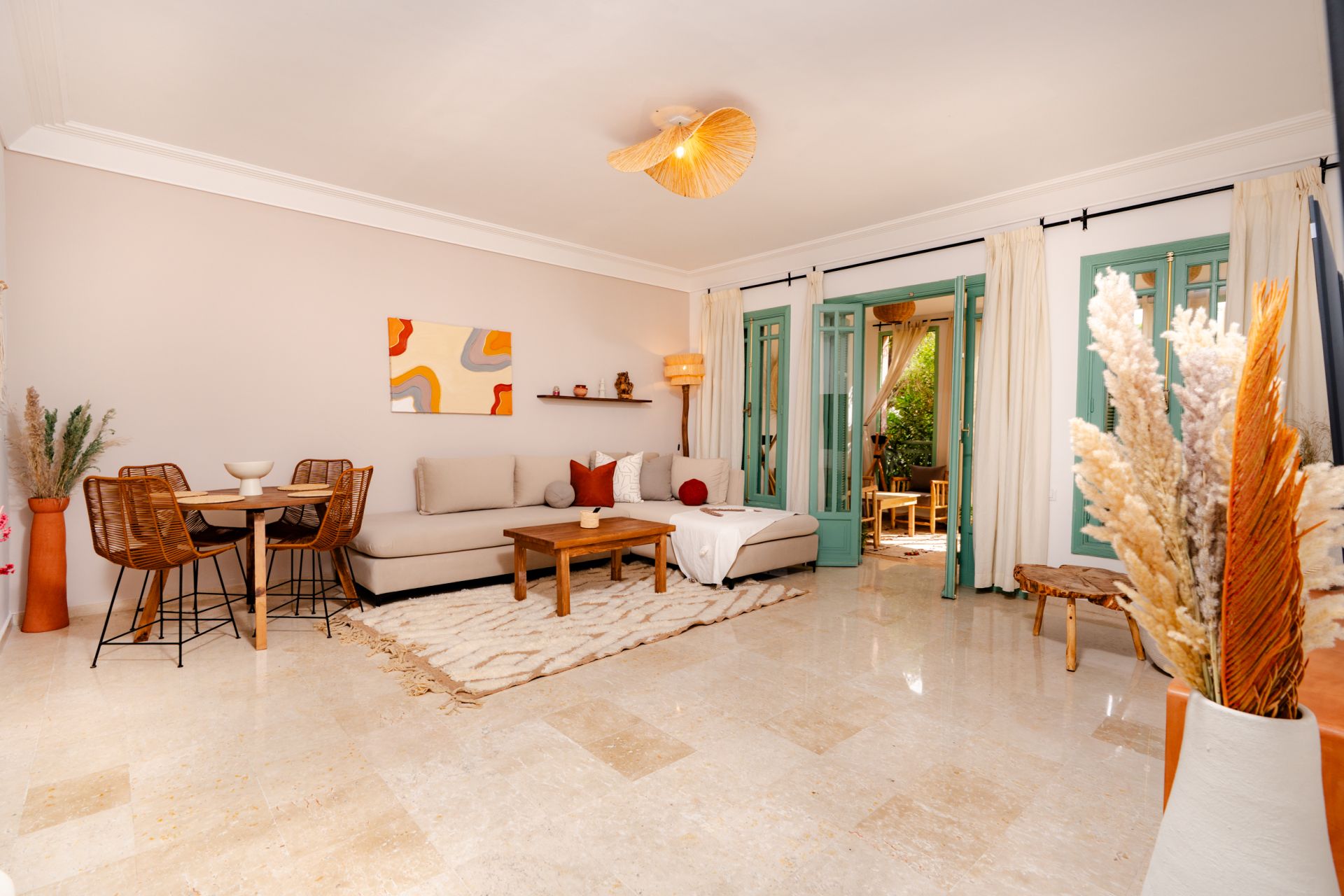 Appartement rez-de-jardin meublé à louer à Hivernage