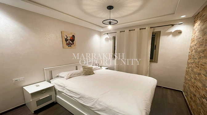 Appartement meublé moderne à louer à Guéliz
