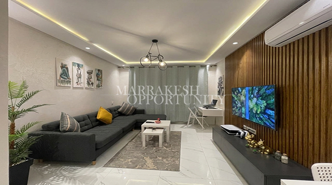 Appartement meublé moderne à louer à Guéliz