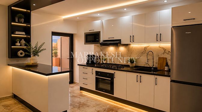 Appartement meublé haut standing à louer à Guéliz