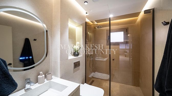 Superbe appartement meublé contemporain à louer à Guéliz