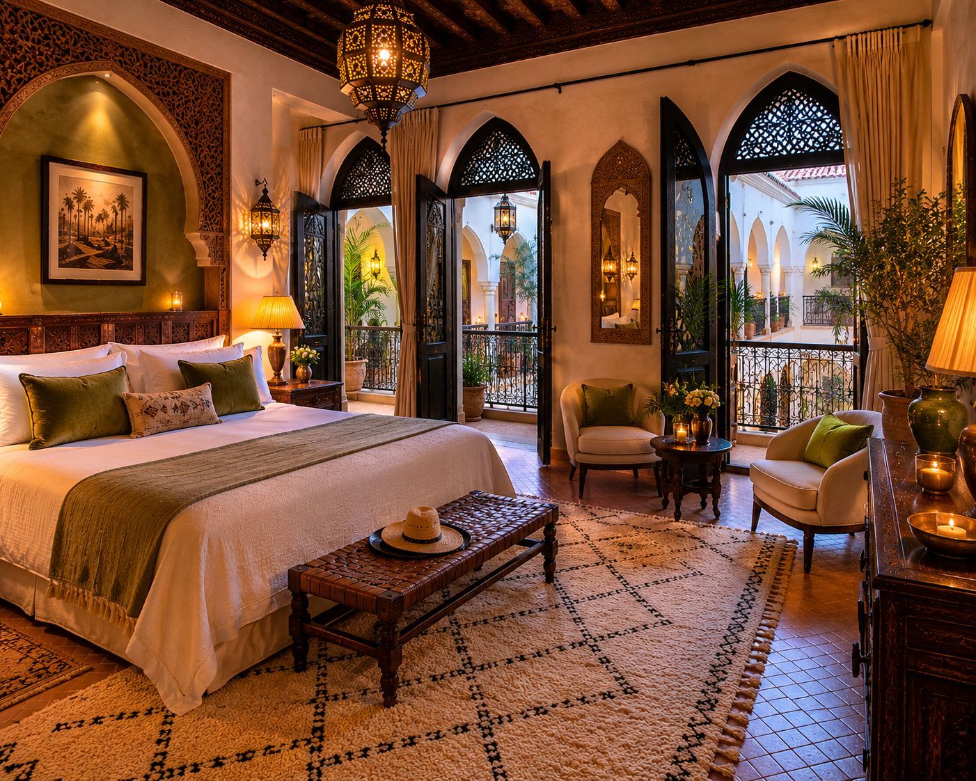 Location Gérance – Élégant Riad de 7 Chambres à Marrakech Médina