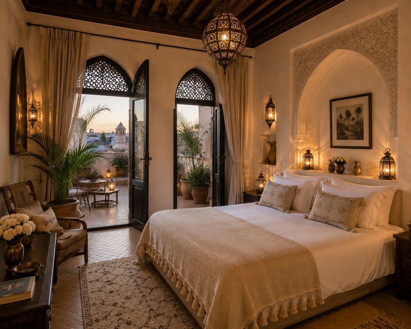 Location Gérance – Élégant Riad de 7 Chambres à Marrakech Médina