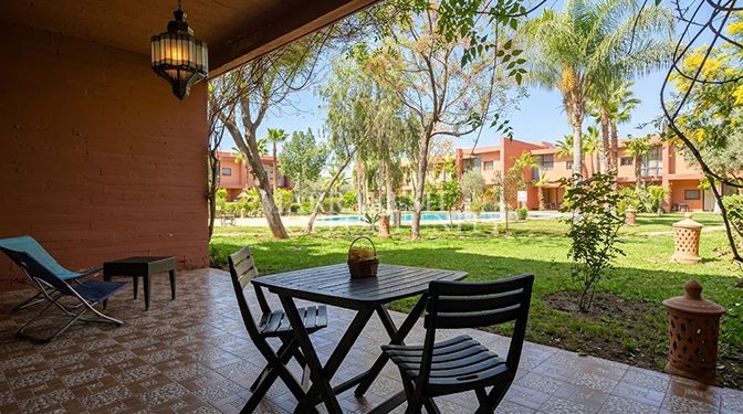 Appartement au rez-de-jardin à louer à Agdal
