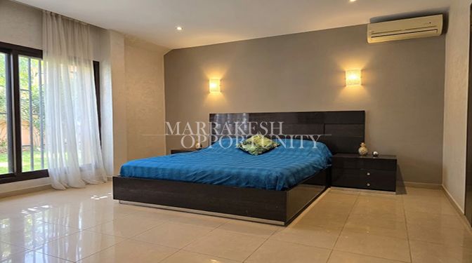 Appartement au rez-de-jardin à louer à Agdal