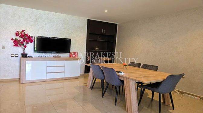 Appartement au rez-de-jardin à louer à Agdal
