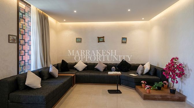 Appartement au rez-de-jardin à louer à Agdal