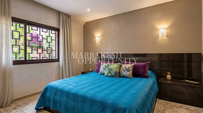 Appartement au rez-de-jardin à louer à Agdal
