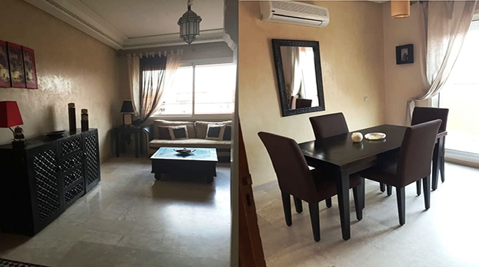 location longue durée Appartement meublé Guéliz