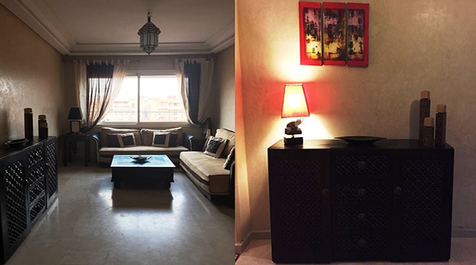 location longue durée Appartement meublé Guéliz