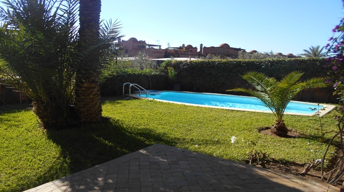 location longue durée villa Palmeraie