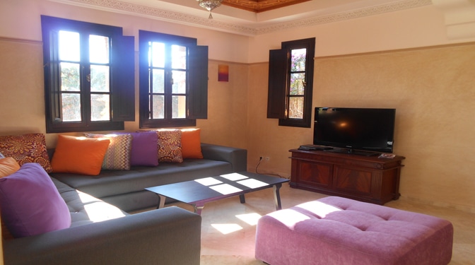 location longue durée villa Palmeraie