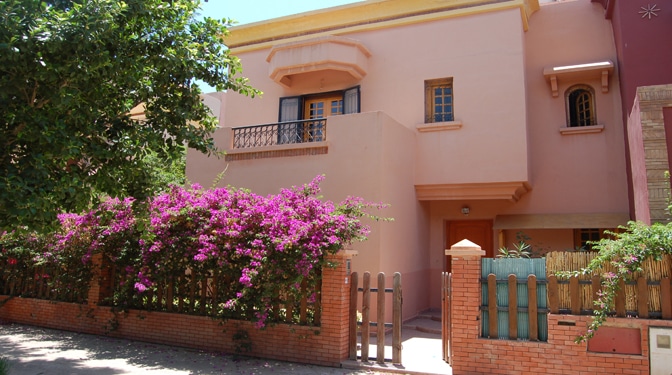 Location longue durée villa targa dans une résidence avec piscine