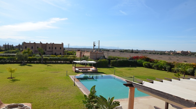 Location villa avec piscine privative sur la route de ourika