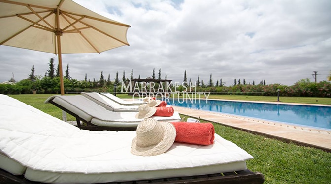 Location villa avec piscine privative sur la route de ourika