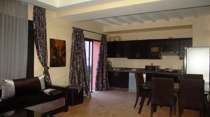 Furnished Apartment for Long-term Rental with Pool with Garden in Palmeraie