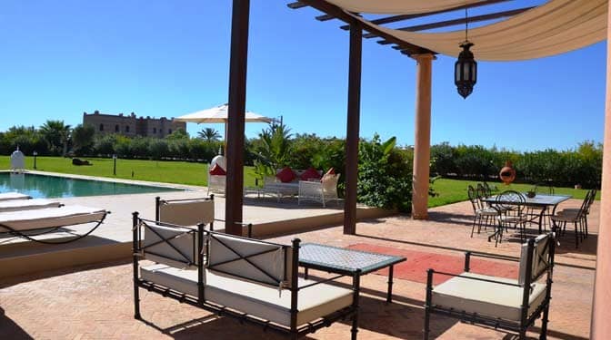 Location longue durée villa sur route de l’ourika avec vue atlas