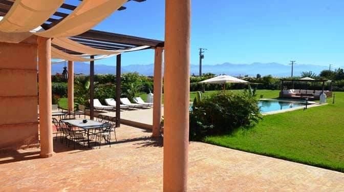 Location longue durée villa sur route de l’ourika avec vue atlas