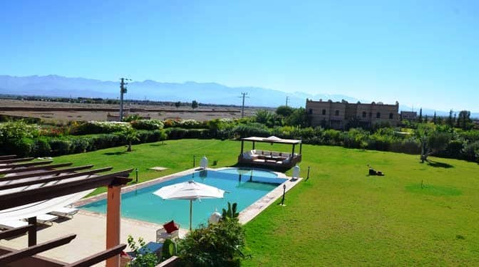 Location longue durée villa sur route de l’ourika avec vue atlas