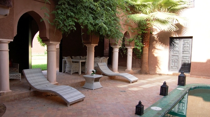 Location longue durée Villa riad avec piscine