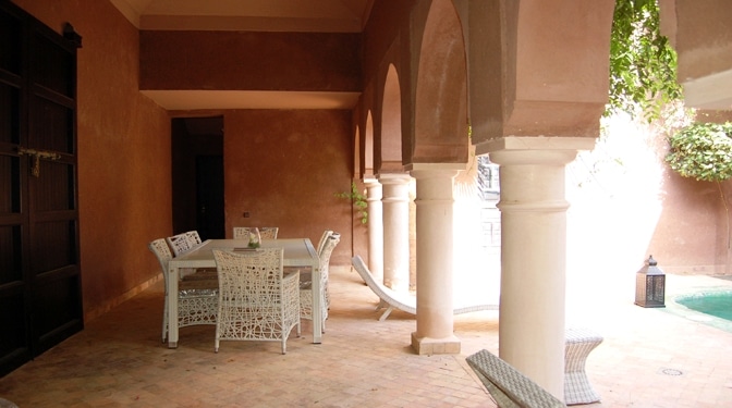 Location longue durée Villa riad avec piscine