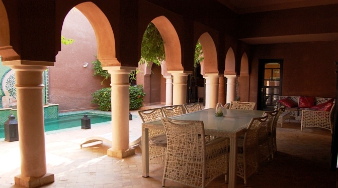 Location longue durée Villa riad avec piscine
