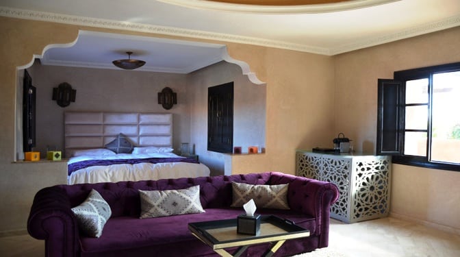 Location longue durée villa avec piscine et vue dégagé à la palmeraie