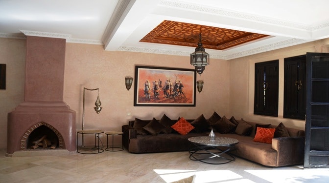 Location longue durée villa avec piscine et vue dégagé à la palmeraie