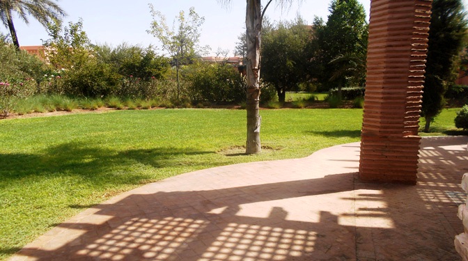 Appartement rez de jardin à la Palmeraie