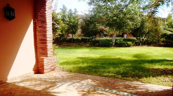 Appartement rez de jardin à la Palmeraie