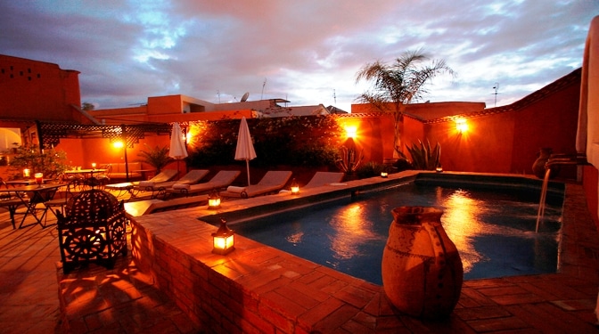 vente riad maison d hote avec piscine sur le toit