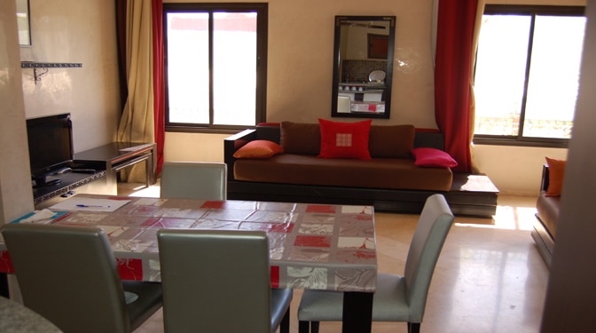 Location appartement avec piscine palmeraie