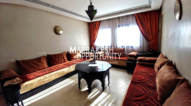 superbe appartement pour la location annuelle à Guéliz