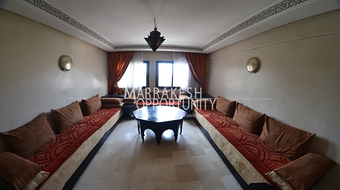 superbe appartement pour la location annuelle à Guéliz