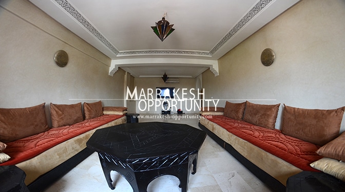 superbe appartement pour la location annuelle à Guéliz