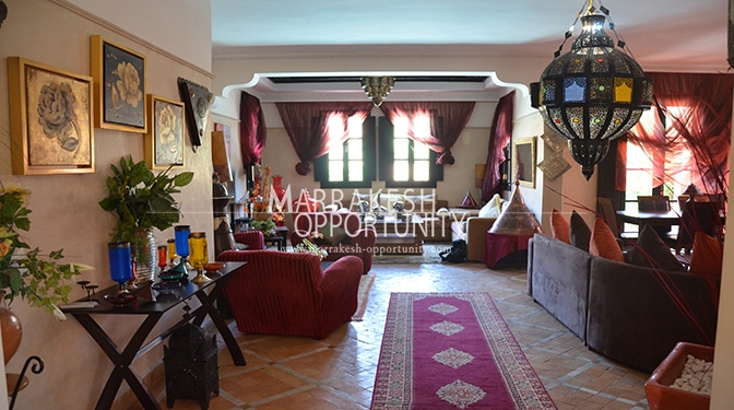 Location villa avec piscine à la palmeraie